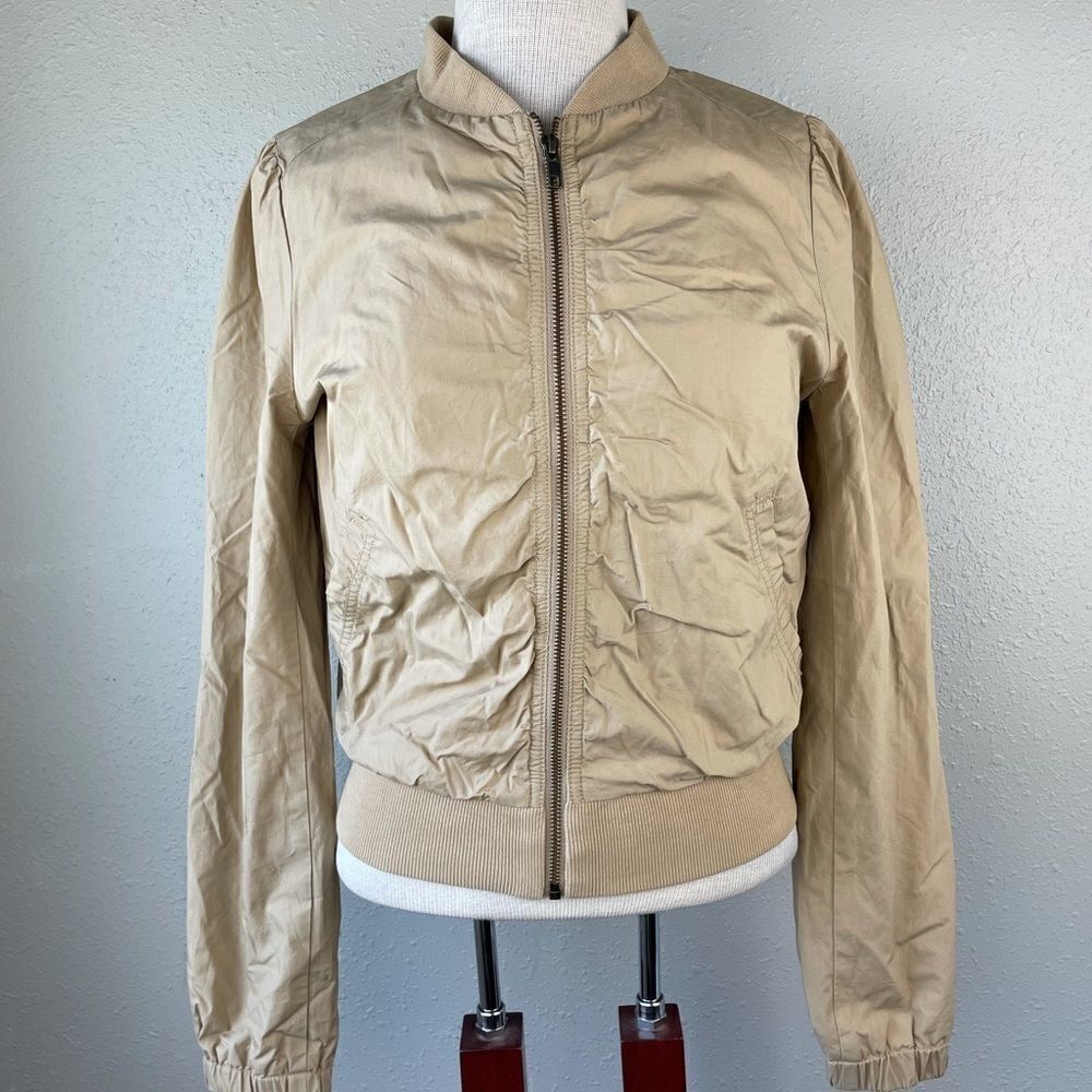 H&M Divided Tan Full Zip Jacket EUC